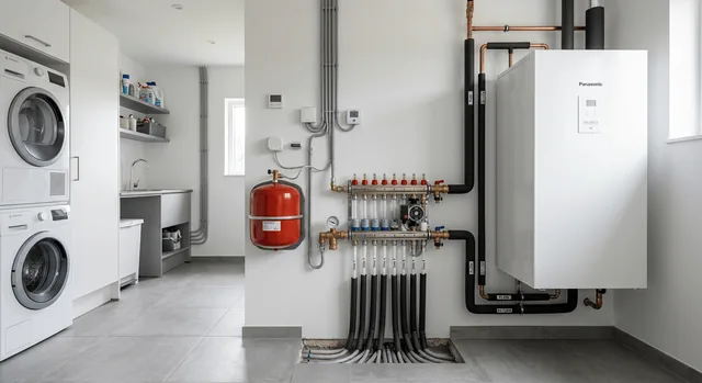 Pompa di calore integrata con un sistema di riscaldamento a pavimento